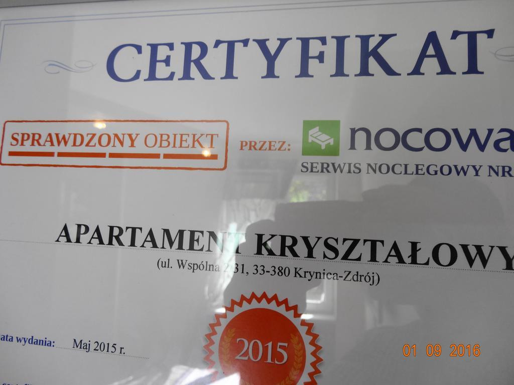 קריניצה זדרוי Apartament Krysztalowy מראה חיצוני תמונה